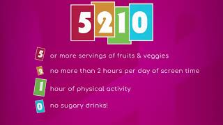 5-2-1-0 For Healthy Kids