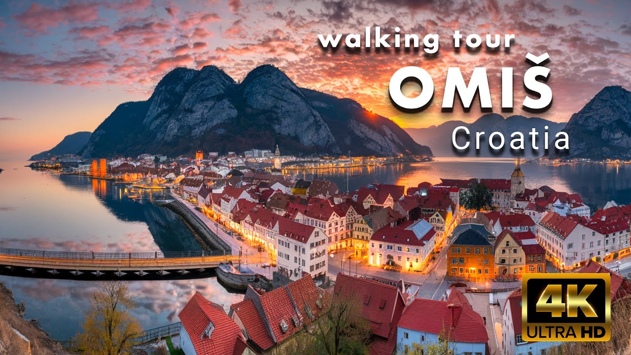 Omiš, Croatia [4K] 🇭🇷 The Perfect Blend of Sea, Mountains, and History 🇭🇷 walking tour 4K