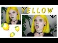DYING MY HAIR BRIGHT YELLOW | at home