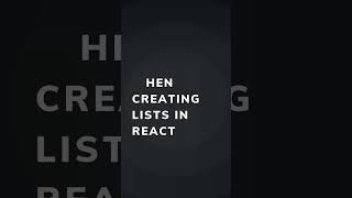 React Keys Explained in 15 Seconds #react #javascript #reactjstutorial #webdevelopment