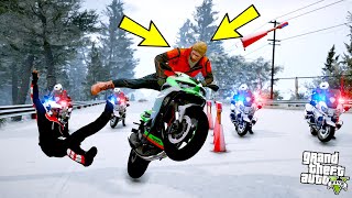 ŞAHİN NİNJA ZX-25R'LA YUNUS POLİS ÇEVİRMESİNDEN KAÇIYOR! - GTA 5