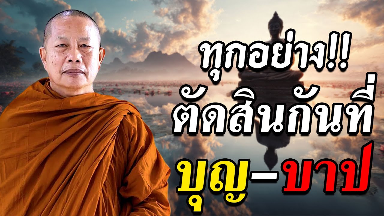 ทุกอย่าง!!ตัดสินกันที่ บุญ-บาป | ฟังก่อนนอน #พุทธวจน #พระมหาบุญช่วยปัญญาวชิโร