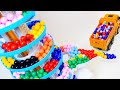 Marble Run Race ASMR☆ Marble tower truck #59
