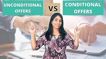 TYPE OF OFFERS WHEN YOU BUY A HOUSE IN CANADA | Conditional Offer vs Unconditional Offers