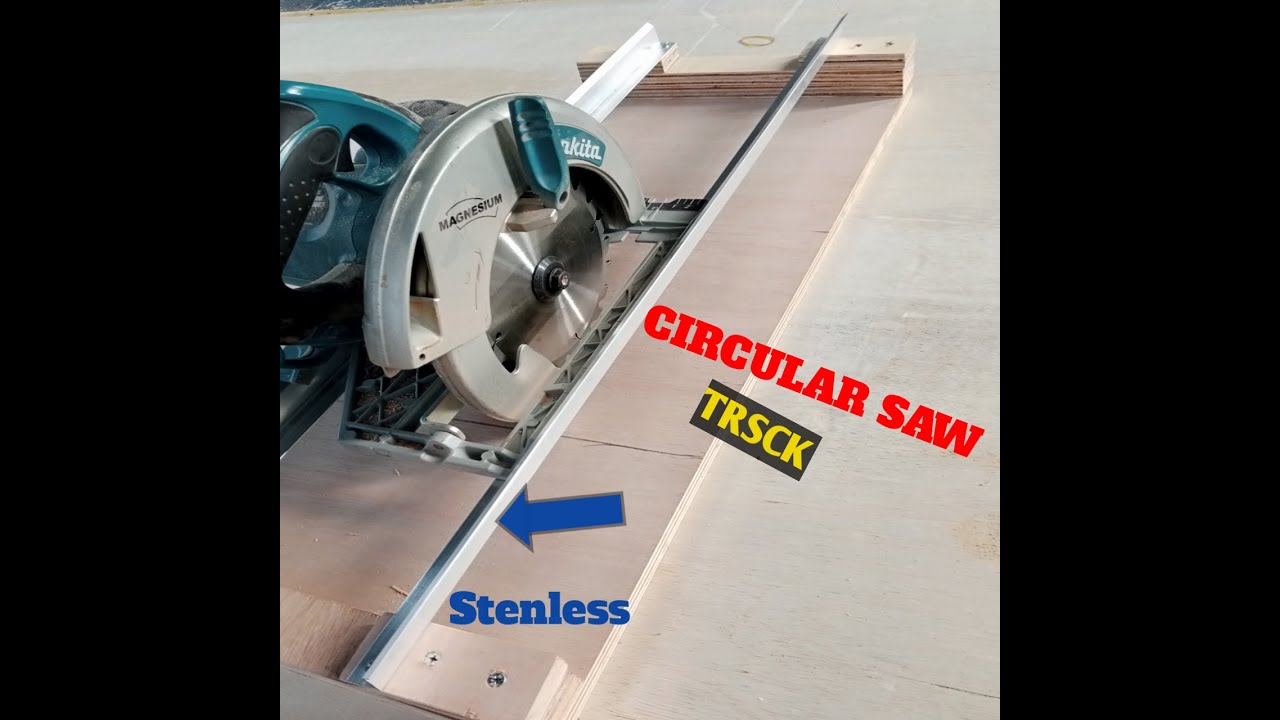 Circular Saw Crosscut jig / DIY circular Saw track guide YouTube