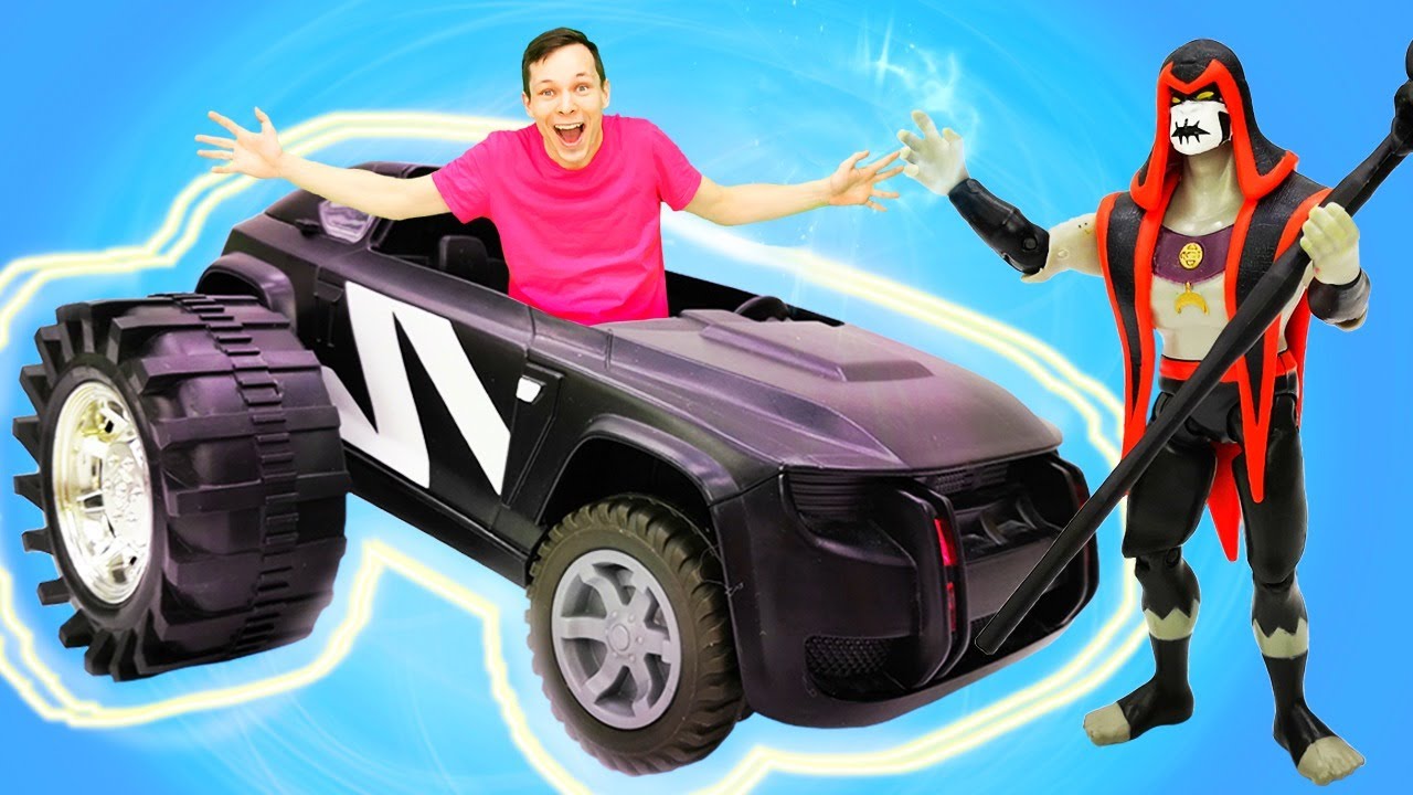Бен 10 в видео с игрушками – Машинка для Бен Тена! - Игры для мальчиков в Автомастерской.