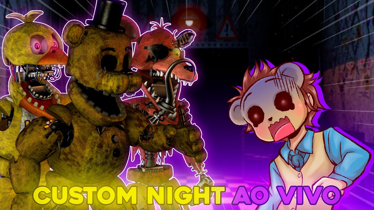 ZERANDO AS CUSTOM NIGHT DO FNAF 2 | AO VIVO 🔴 | iiMiguel - YouTube