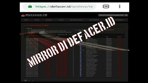 TUTORIAL MIROR DI DEFACER.ID AUTO TERKENAL :V