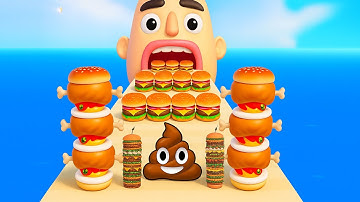 Sandwich Runner 🥪 ASMR Food Merge Challenge Walkthrough Max Gameplay 🍞 Android iOS Full Run WB253