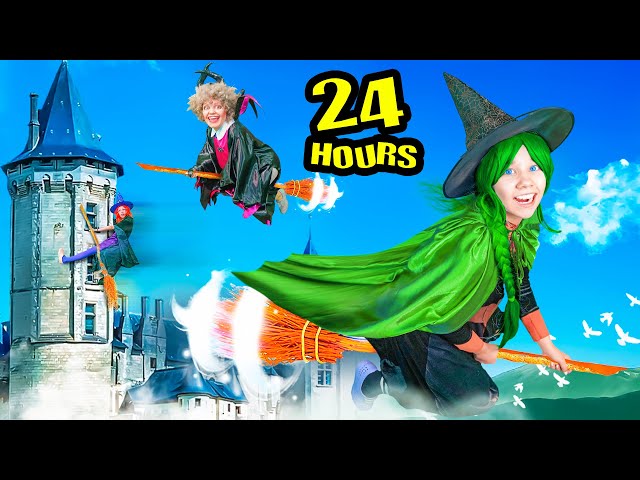 24 hours at the School of Witches! How to survive in Witch School if you are a Failed Witch! class=