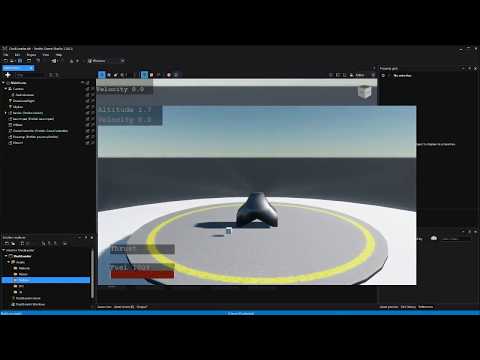 Xenko 3.0 game engine testing - Lander game