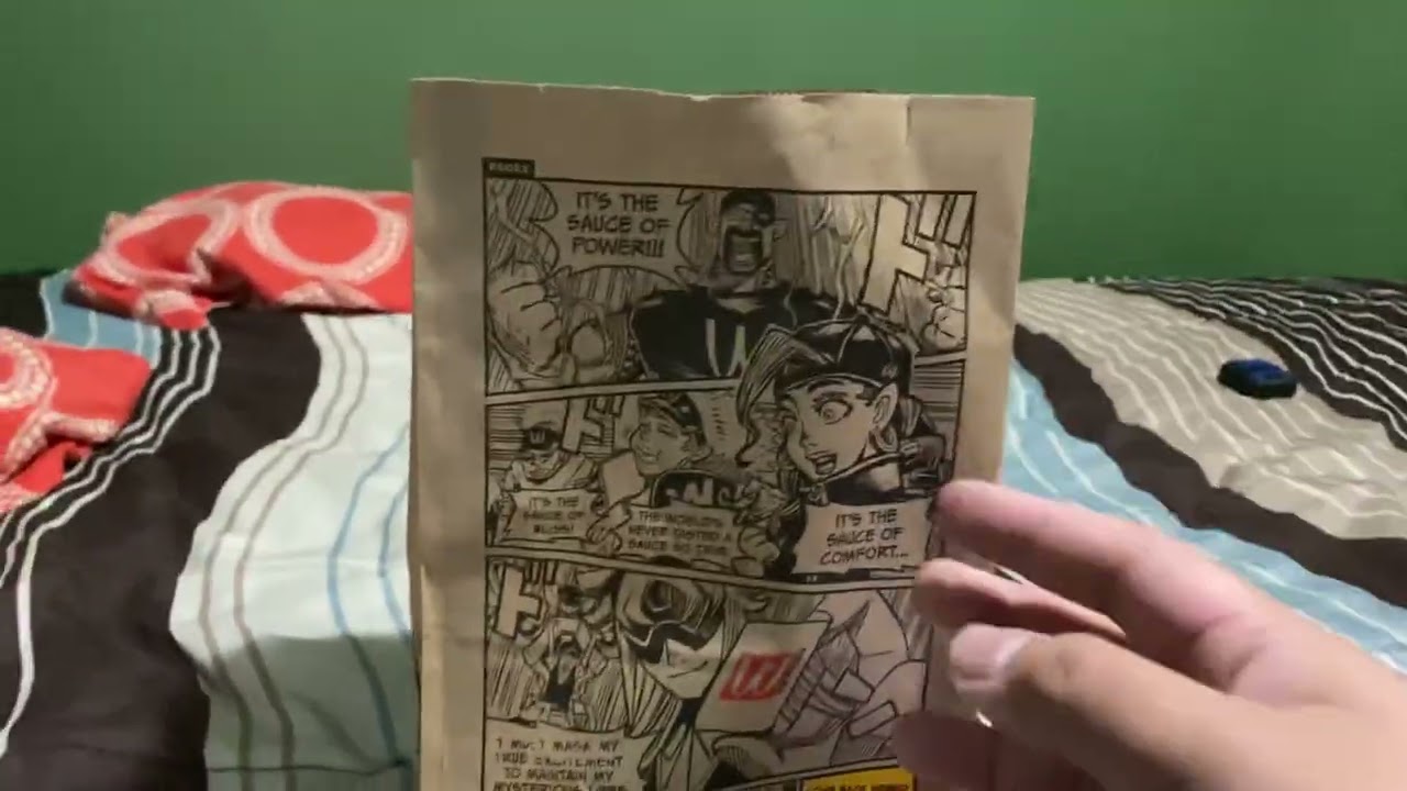 McDonald's aka WcDonald's anime manga paper bag?? - YouTube
