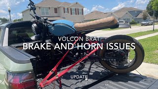 Volcon Brat Horn and Brake Issues Update
