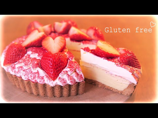 【グルテンフリー】半熟チーズケーキタルト＊かわいいお菓子＊作り方＊How to make a gluten-free cake♡