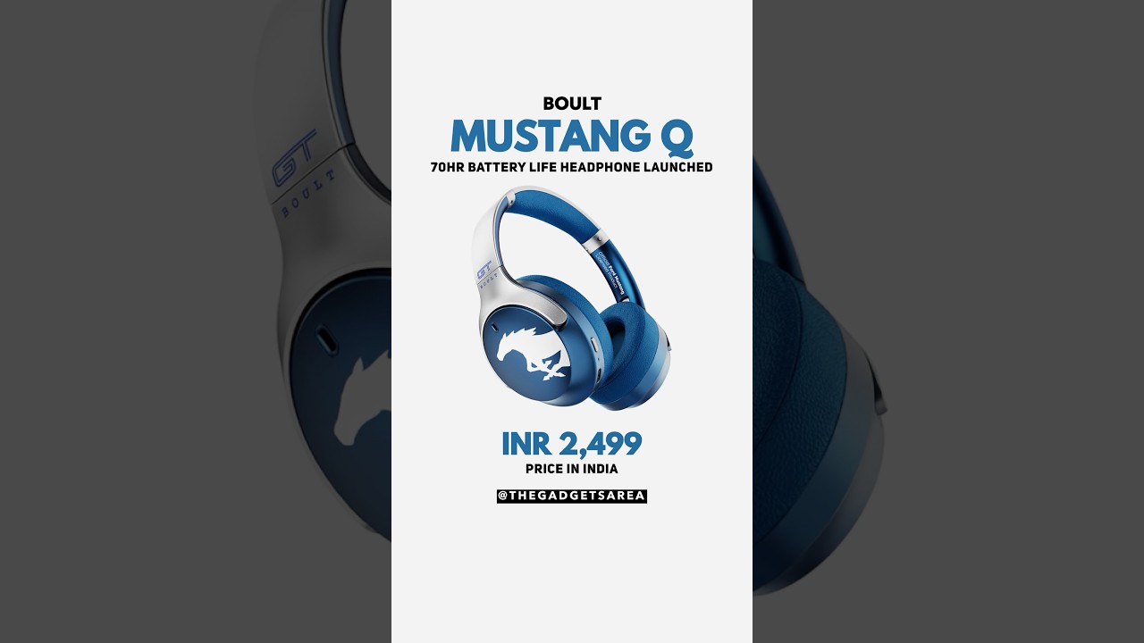 Boult Mustang Q Headphone Launched 
