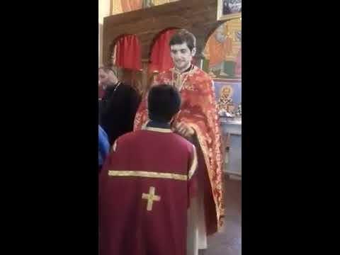 მართმადიდებლური ლიტურგია/ ჯვარზე მთხვევა \u0026 Orthodox liturgy / Bless the Cross