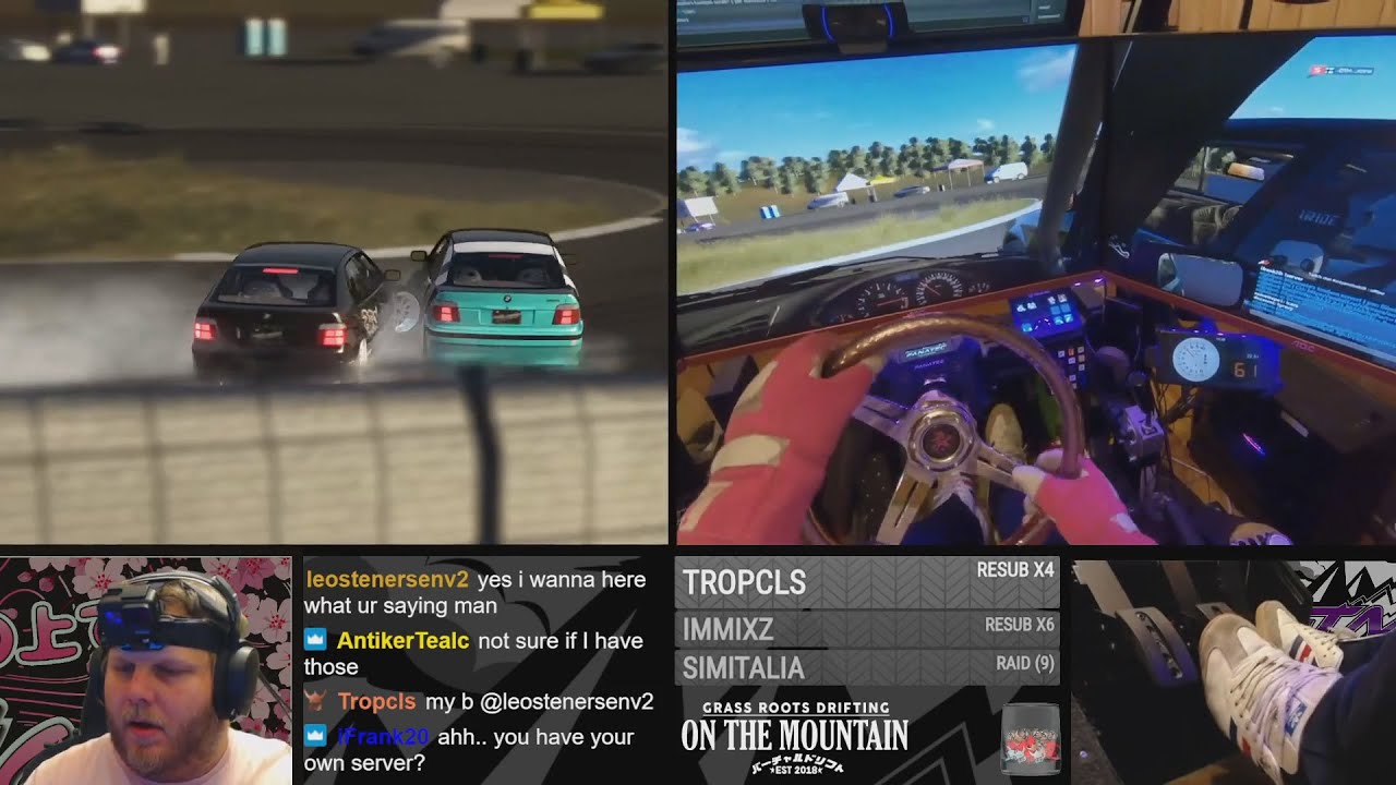 Gravy garage E36 tandem drifting with Joona Twitch highlight + mod links! YouTube