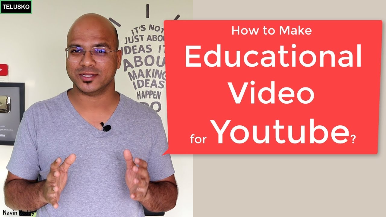 how to make youtube educational videos