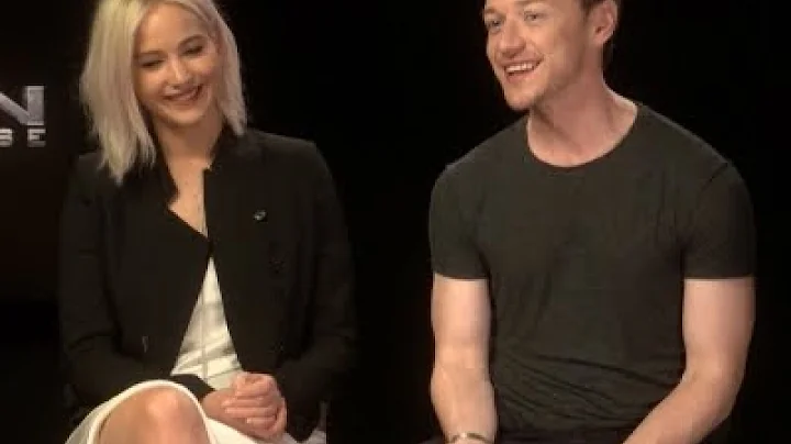 On Set Giggles With Lawrence and McAvoy