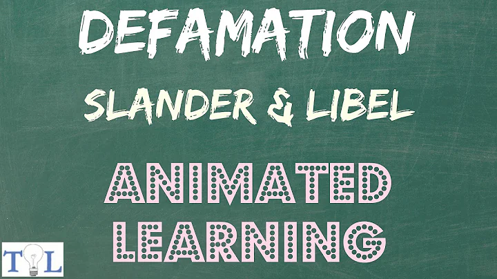 What is Defamation, Slander, & Libel  - Quick Lessons - Episode # 3 - DayDayNews