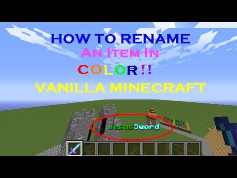 [PROBABLY OUTDATED] Minecraft Tutorial: How to Rename an 