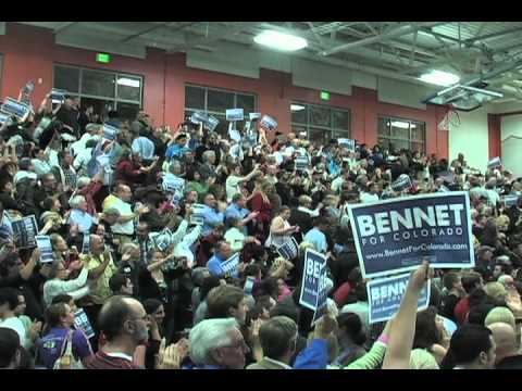 President Bill Clinton rally's for Colorado Senator Michael Bennet