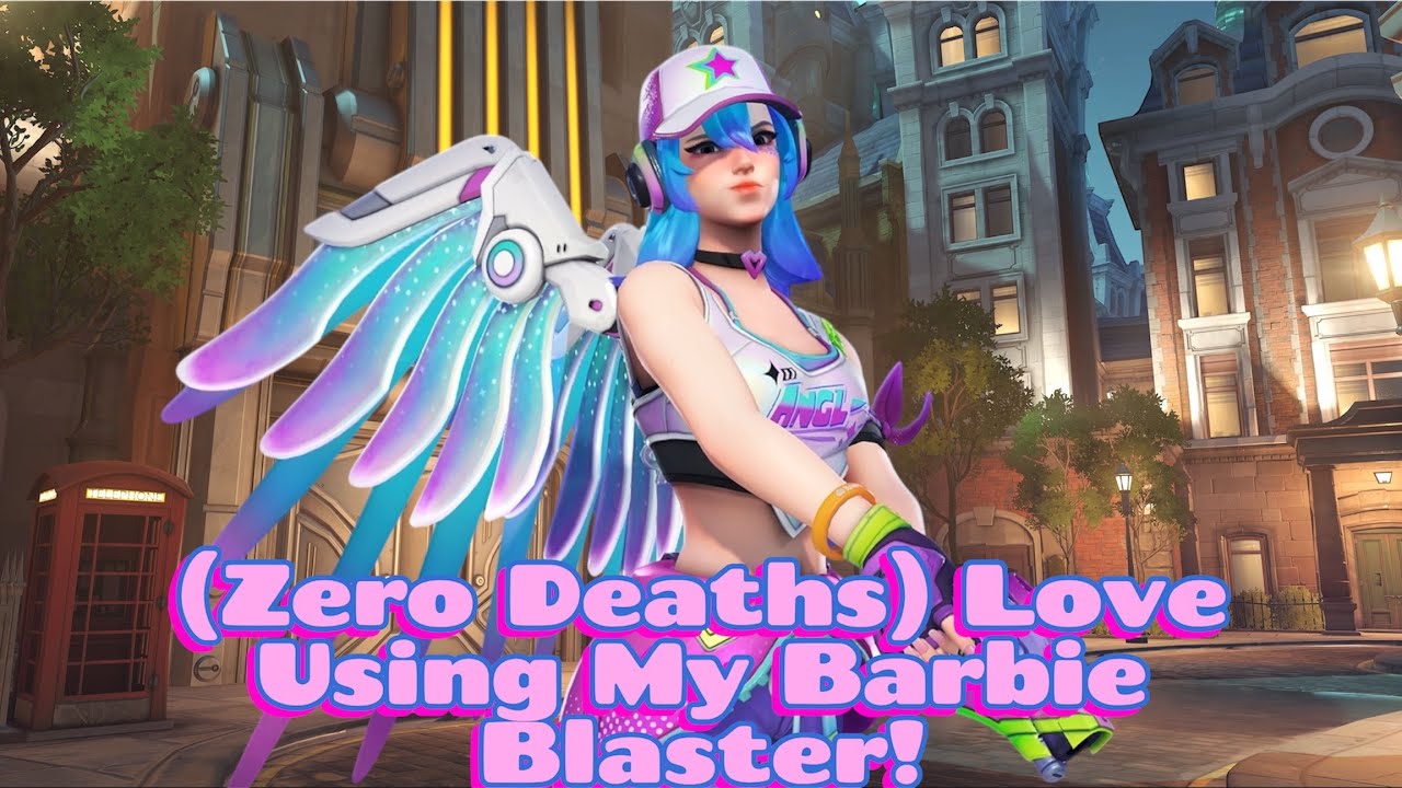 (zero deaths) love using my barbie blaster!💘 overwatch 2 ~ mercy gameplay