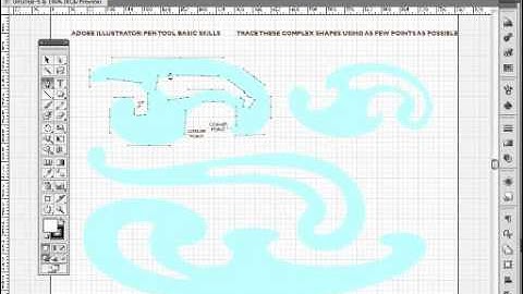 Illustrator Lesson 4: Drawing bezier curves with the pen tool
