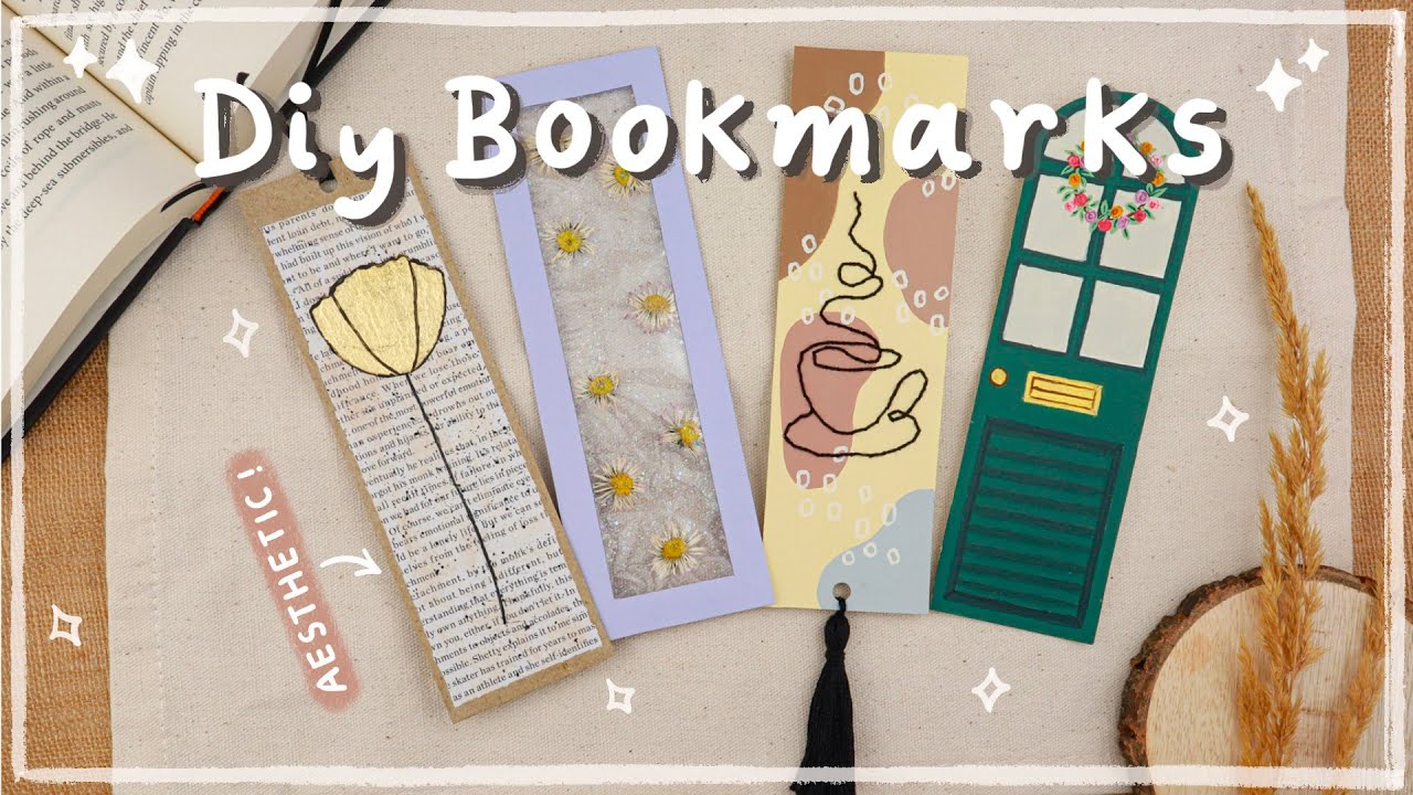 4 Easy Diy Bookmarks - Aesthetic Handmade Bookmark Ideas 