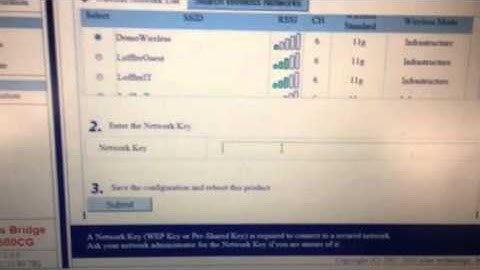 How to set up a wireless bridge silex model SG -- 2500CG