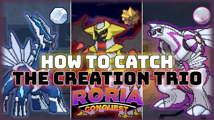 HOW TO CATCH THE CREATION TRIO (+ALL NEW HIDDEN ITEMS) in Roria Conquest | Pokemon Brick Bronze