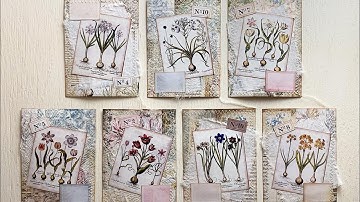 ‘Craft With Me’ - Book Page Snippet Roll to Cards 4 - Apologies for the Camera Movement