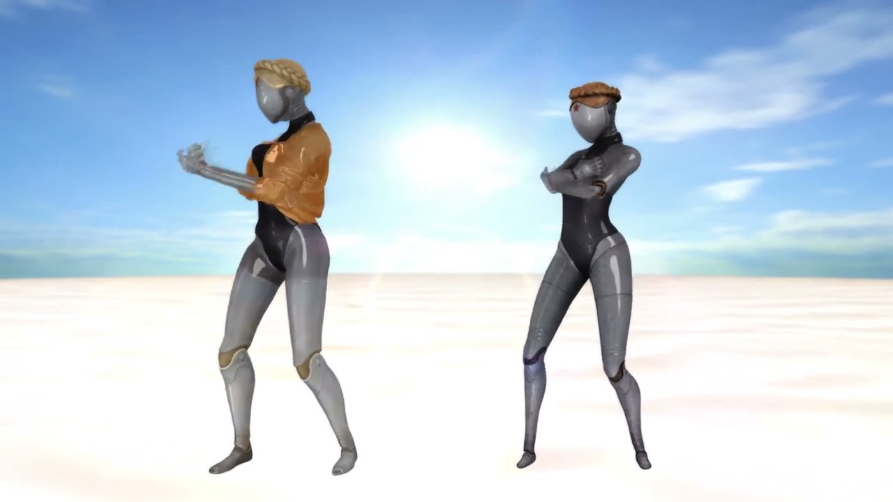 Atomic Heart Robot Twins - Gangnam Style MMD