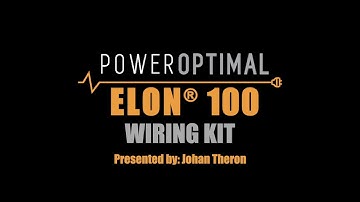Wiring kit installation guide: PowerOptimal Elon® 100