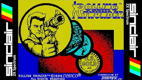 ROLLING THUNDER (1988) Walkthrough, ZX Spectrum