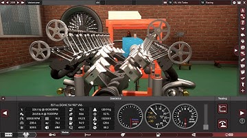 12000 RPM V16 Engine in Automation Game in 4K.