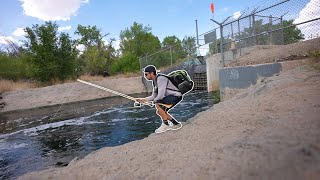 Caught the Spillway MONSTER!! (Fishing for BIG Fish!)