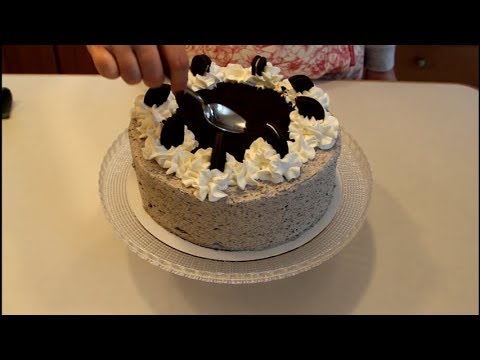 asmr-cake-making-and-decorating-~-chocolate-layer-cake-with-oreo-vanilla-buttercream-frosting