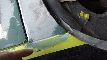 1977 Camaro Z28 Part 121 : Short strand glass on the trunk gaps