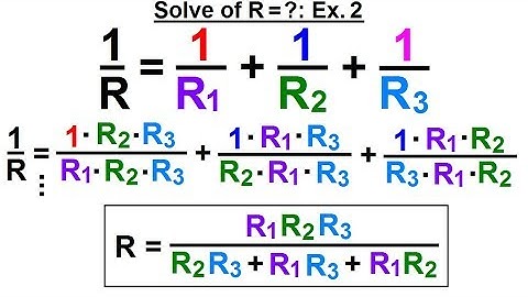 Algebra - Ch. 12: Rational Expression: Addition and Subtraction (21 of 27) Solve for R=?, Ex. 2