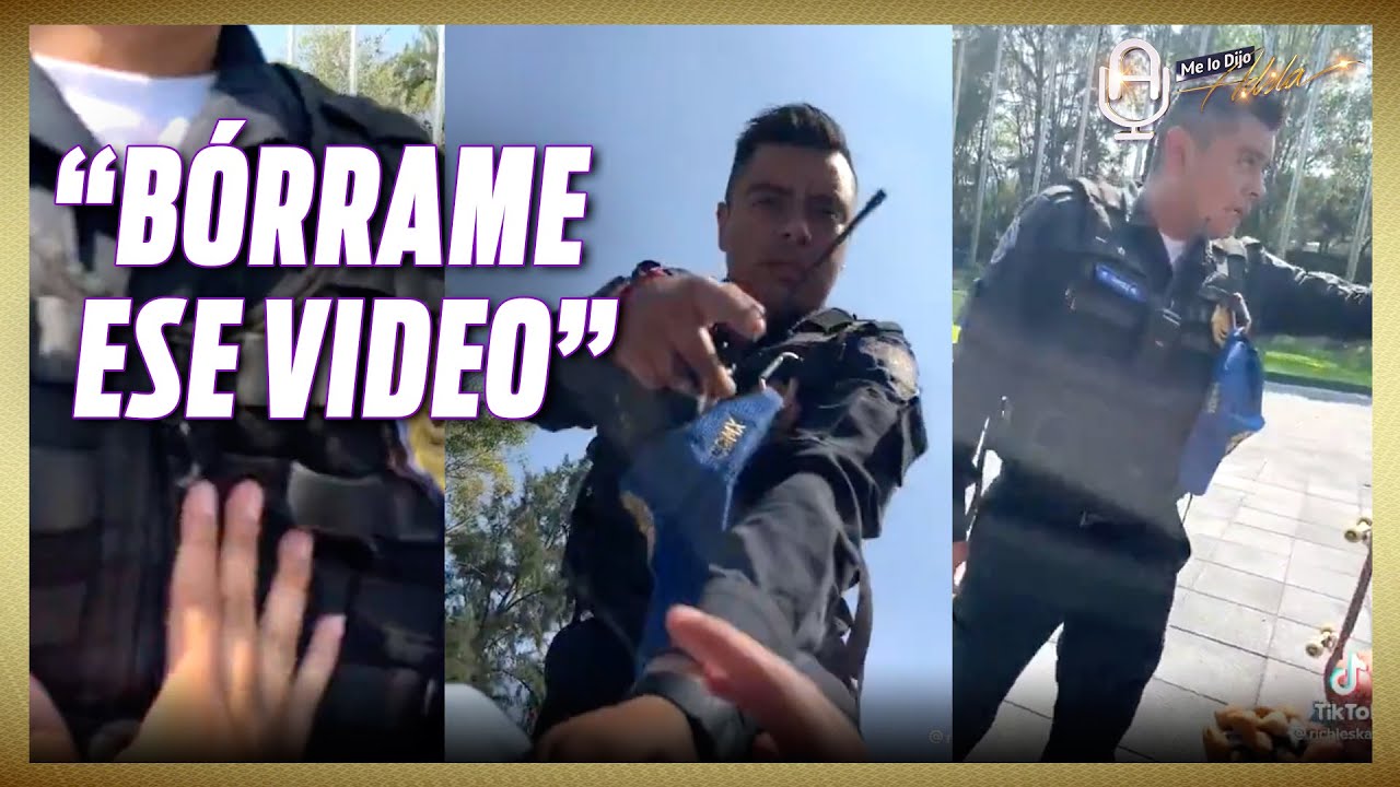 Policía de CDMX AGREDE e INTIMIDA a joven que estaba PATINANDO en Chapultepec | MLDA