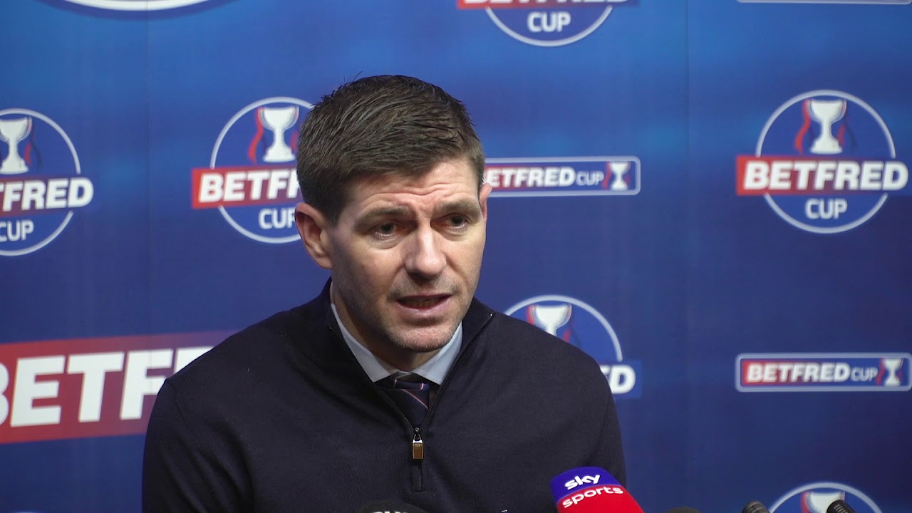 Betfred Cup Final | Steven Gerrard reaction