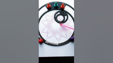 Art Meets Geometry 🌀 #Spirograph #Relaxing #MathArt #Satisfying #CalmingArt #Shorts