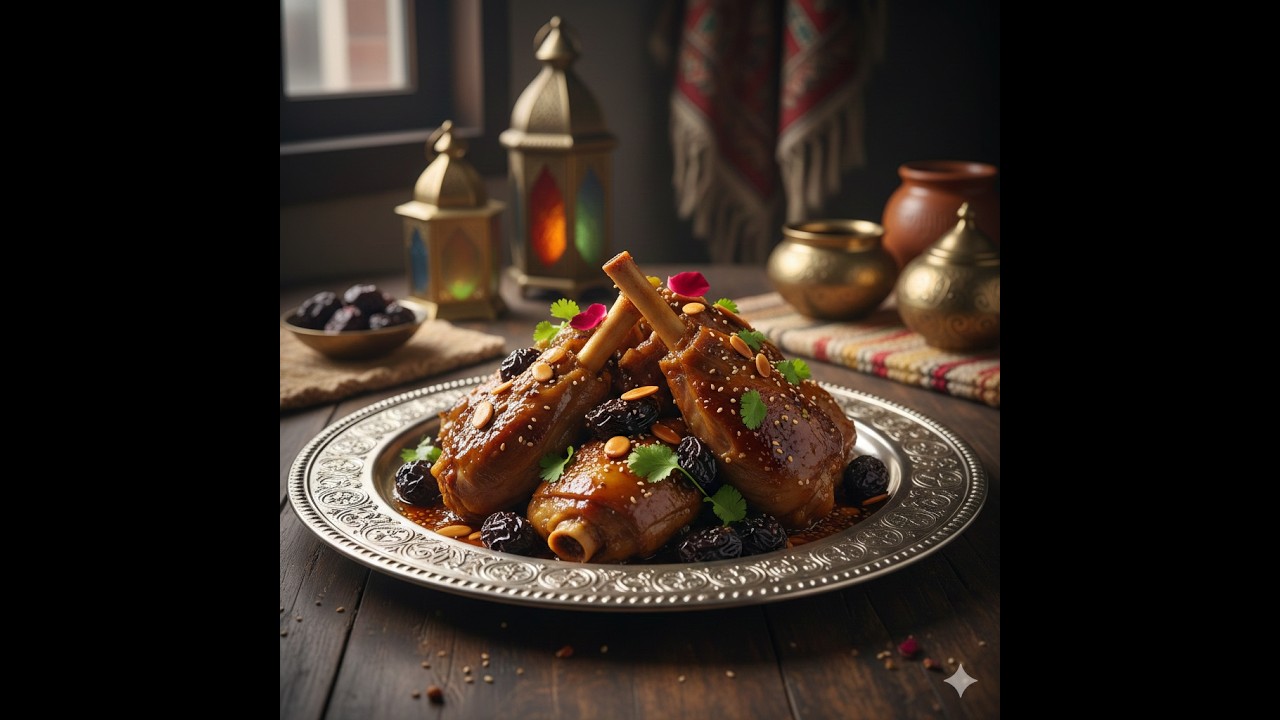 لحمة بالقراصيا البرقوق المجفف@Ashraf Food