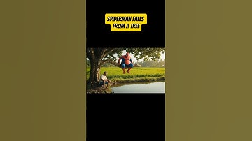 Aivideo generated Veo3, Obese Spiderman fall, #ai #veo3