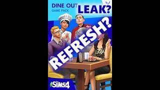 SIMS 4 DINE OUT REFRESH LEAK? 🍝 #Shorts | SimSkeleton