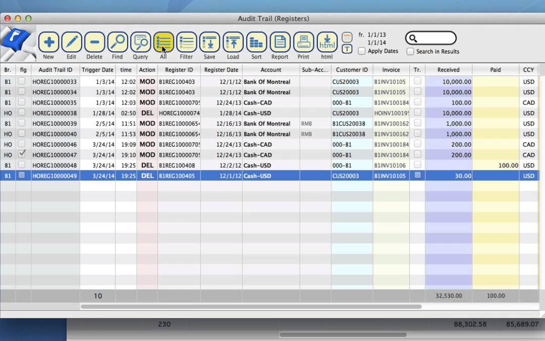 The Audit Trail module in CurrencyXchanger (CXR) | How to undo deleted ...