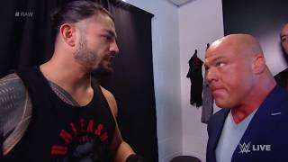 wwe raw roman reigns leaves building 30 july 2018