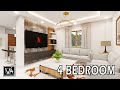 Modern Interior Design Idea 4 Bedroom 100 sqm