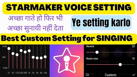 starmaker custom setting | starmaker song recording best setting with normal earphone| #starmaker
